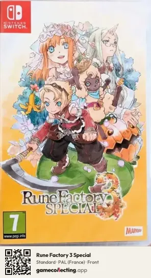 Rune Factory 3 Special Nintendo Switch, France box front