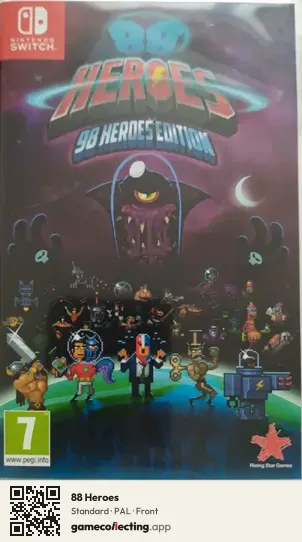 88 Heroes Nintendo Switch, PAL box front