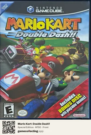 Mario Kart: Double Dash!! Nintendo GameCube, NTSC box front
