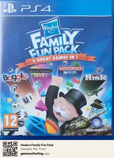 Hasbro Family Fun Pack PlayStation 4, PAL box front