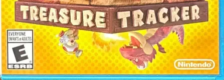 Captain Toad: Treasure Tracker, the ESRB box on its front