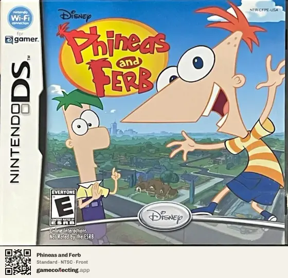 Phineas and Ferb Nintendo DS, NTSC box front