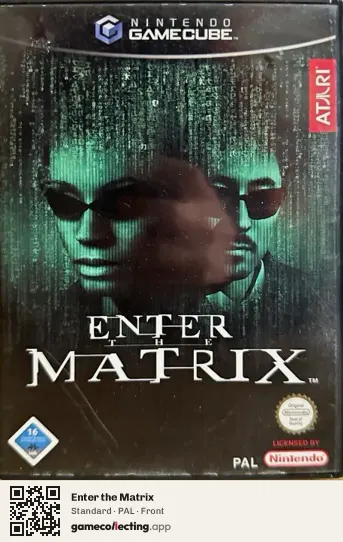 Enter the Matrix Nintendo GameCube, PAL box front