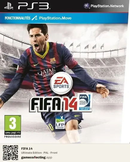 FIFA 14 PlayStation 3, PAL box front