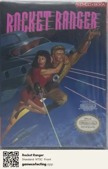 Rocket Ranger Nintendo Entertainment System, NTSC box front