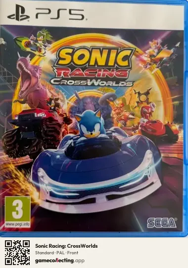 Sonic Racing: CrossWorlds PlayStation 5, PAL box front