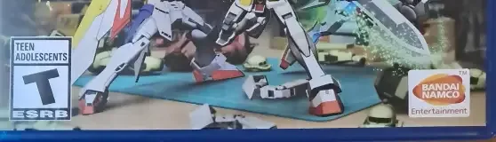 New Gundam Breaker, the ESRB box on its front