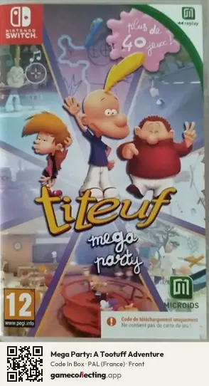 Mega Party: A Tootuff Adventure Nintendo Switch, France box front