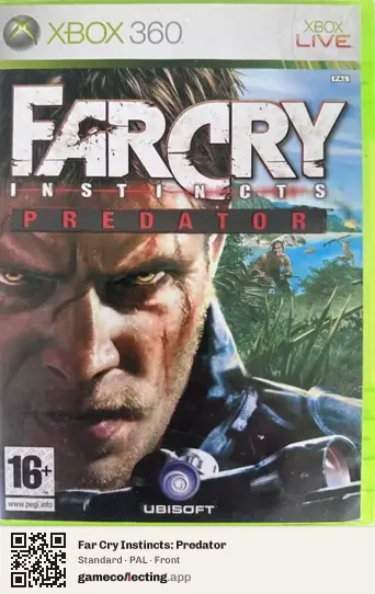 Far Cry Instincts: Predator Xbox 360, PAL box front