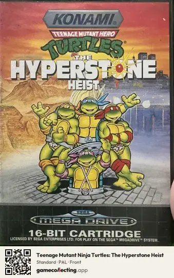 Teenage Mutant Ninja Turtles: The Hyperstone Heist Sega Mega Drive / Genesis, PAL box front