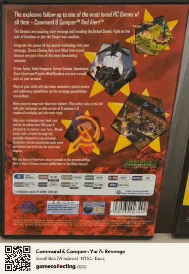 Command & Conquer: Yuri's Revenge Computer, NTSC box back