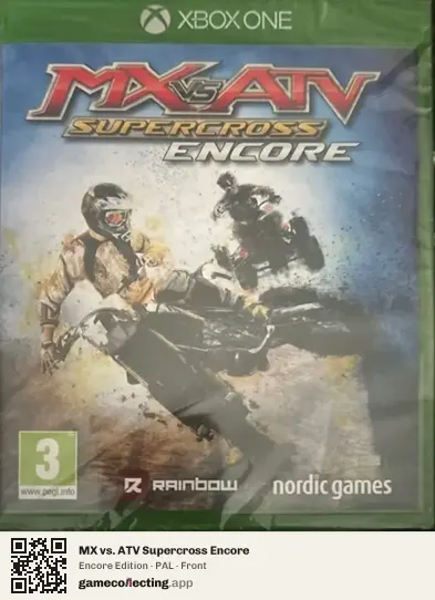 MX vs. ATV Supercross Encore Xbox One, PAL box front