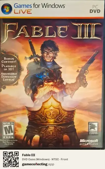 Fable III Computer, NTSC box front