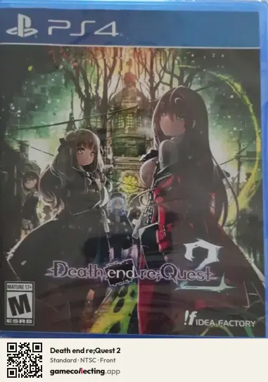 Death end re;Quest 2 PlayStation 4, NTSC box front