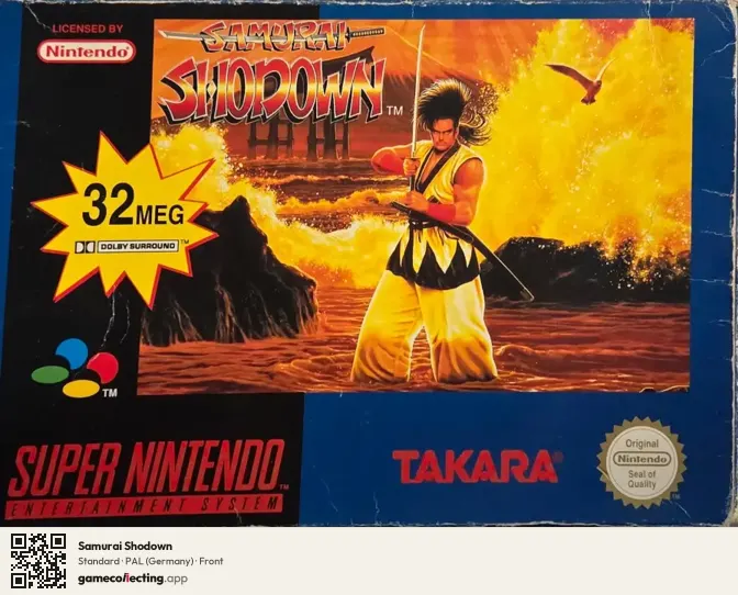 Samurai Shodown Super Nintendo Entertainment System, Germany box front