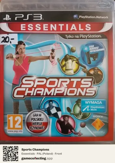 Sports Champions PlayStation 3, Poland box front