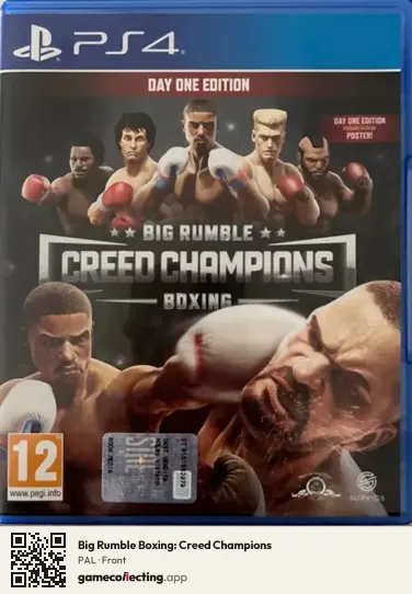 Big Rumble Boxing: Creed Champions PlayStation 4, PAL box front