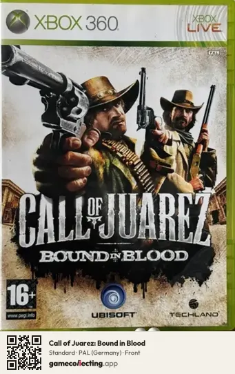 Call of Juarez: Bound in Blood Xbox 360, Germany box front
