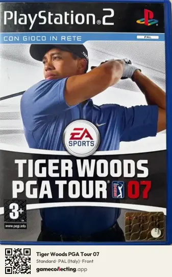 Tiger Woods PGA Tour 07 PlayStation 2, Italy box front