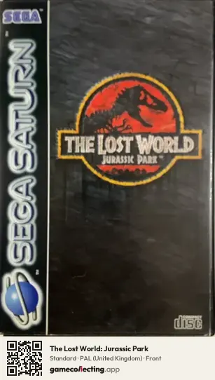 The Lost World: Jurassic Park Sega Saturn, United Kingdom box front