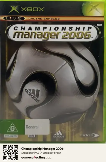 Championship Manager 2006 Xbox, Australia box front