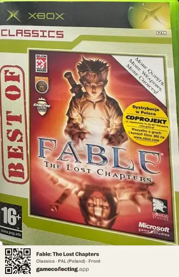 Fable: The Lost Chapters Xbox, Poland box front