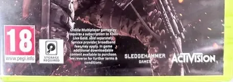 Call of Duty: Advanced Warfare, the PEGI square on its front