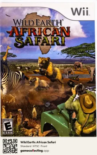 Wild Earth: African Safari Nintendo Wii, NTSC box front
