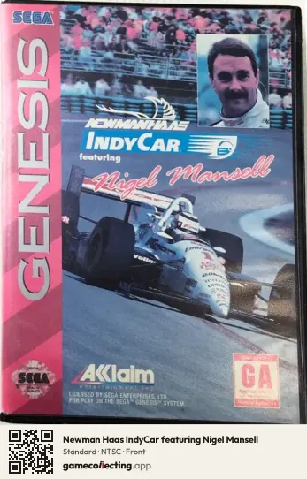 Newman Haas IndyCar featuring Nigel Mansell Sega Mega Drive / Genesis, NTSC box front
