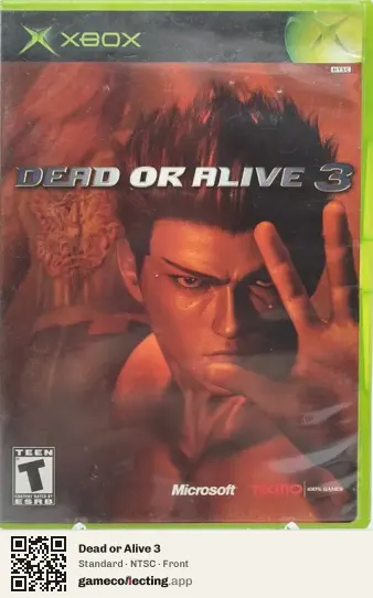 Dead or Alive 3 Xbox, NTSC box front