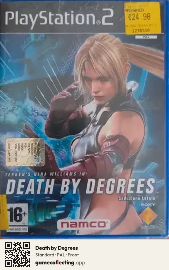 Death by Degrees PlayStation 2, PAL box front