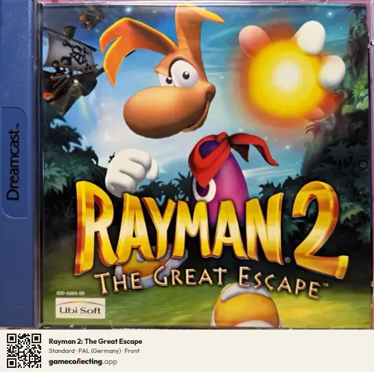 Rayman 2: The Great Escape Sega Dreamcast, Germany box front