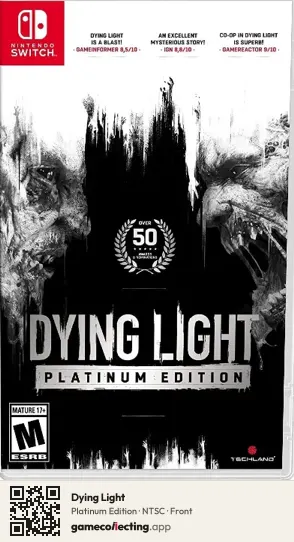 Dying Light Nintendo Switch, NTSC box front
