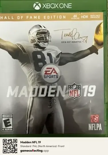 Madden NFL 19 Xbox One, North America box front