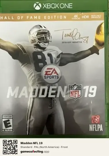Madden NFL 19 Xbox One, North America box front