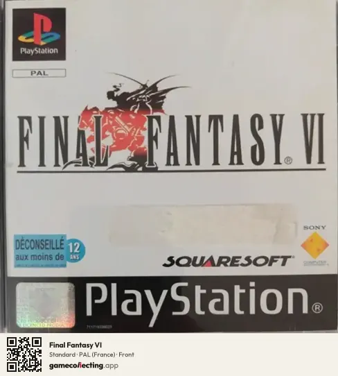 Final Fantasy VI PlayStation, France box front