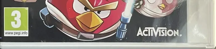 Angry Birds Star Wars, the PEGI square on its front