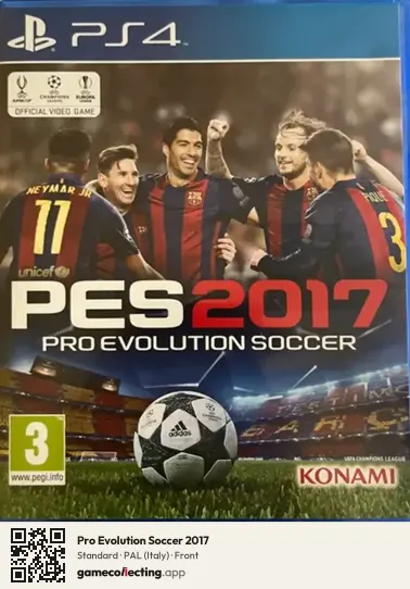 Pro Evolution Soccer 2017 PlayStation 4, Italy box front