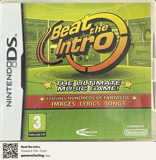Beat the Intro Nintendo DS, PAL box front
