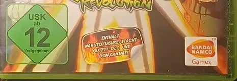 Naruto Shippuden: Ultimate Ninja Storm Revolution, the USK square on its front