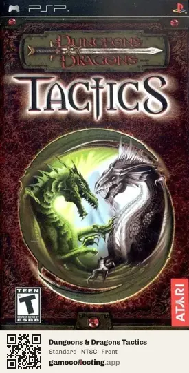 Dungeons & Dragons Tactics PlayStation Portable, NTSC box front
