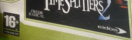 TimeSplitters 2, the PEGI square on its front