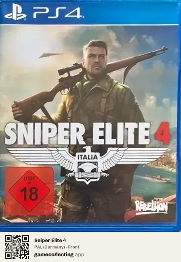 Sniper Elite 4 PlayStation 4, Germany box front
