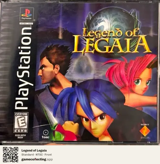 Legend of Legaia PlayStation, NTSC box front