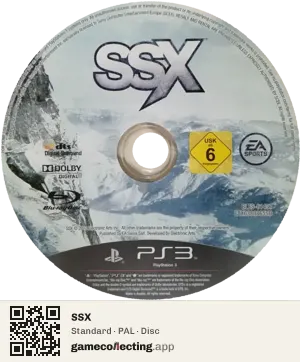 SSX PlayStation 3, PAL disc