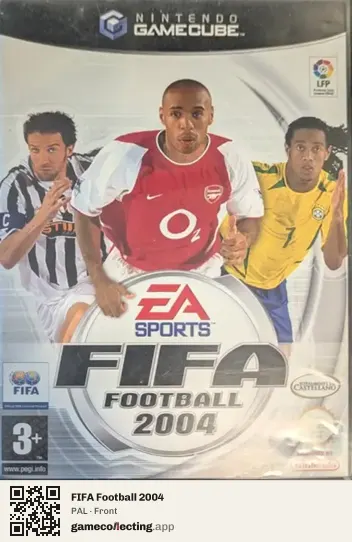 FIFA Football 2004 Nintendo GameCube, PAL box front