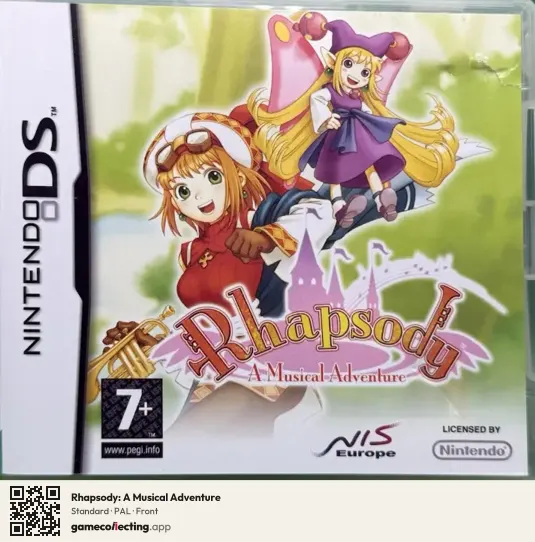 Rhapsody: A Musical Adventure Nintendo DS, PAL box front