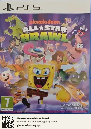 Nickelodeon All-Star Brawl PlayStation 5, United Kingdom box front