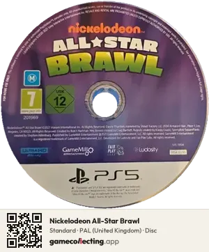 Nickelodeon All-Star Brawl PlayStation 5, PAL disc