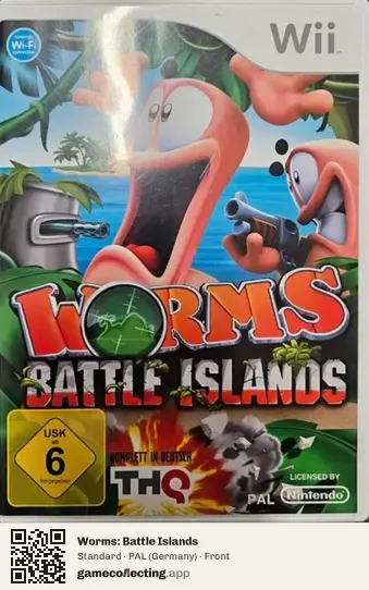 Worms: Battle Islands Nintendo Wii, Germany box front